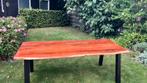 Eettafel boomstam, Huis en Inrichting, Tafels | Eettafels, 200 cm of meer, Zo goed als nieuw, Vijf personen of meer, Rechthoekig