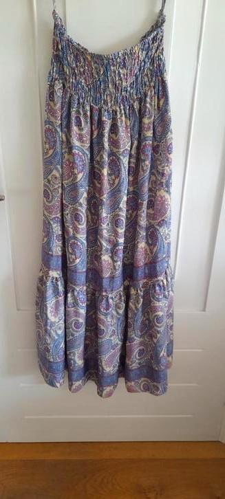 Nieuwe lange zijde Ibiza Bohemian rok prachtige print M/ L, Kleding | Dames, Rokken, Nieuw, Maat 38/40 (M), Overige kleuren, Onder de knie