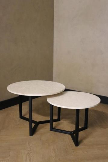 PRIJSKNALLER -20%  - Marmeren salontafels | OP = OP beschikbaar voor biedingen