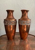 2 antieke koperen vazen, Antiek en Kunst, Antiek | Vazen, Ophalen of Verzenden