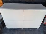 Ikea Kast - Wit met hoogglans deuren, Ophalen, Metaal, Met deur(en), 100 tot 150 cm
