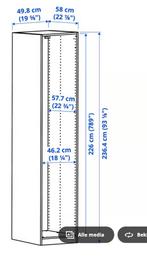 Gezocht Basiselement kledingkast, wit, 50x58x236 cm, Huis en Inrichting, Kasten | Kledingkasten, Ophalen of Verzenden, Zo goed als nieuw