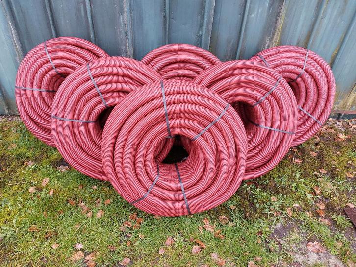Te koop Mantelbuis: Flexibele + trekdraad 50 63 90 110 125mm, Doe-het-zelf en Verbouw, Buizen en Afvoer, Nieuw, Overige typen