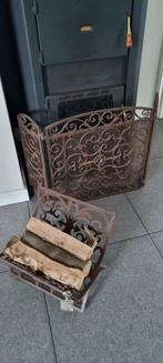 Haardrooster met haardhout rek, Ophalen, Nieuw, Vrijstaande haard, Houthaard