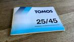 Tomos 25/45 handleiding, Fietsen en Brommers, Handleidingen en Instructieboekjes, Ophalen of Verzenden, Nieuw