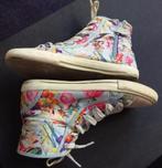 HIGH TOP SNEAKERS (hoge gympies) met bloemenmotief - maat 35, Ophalen, Gebruikt, Meisje, Schoenen