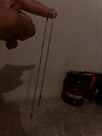 Rope chain ketting roestrvrijstaal!, Ophalen of Verzenden, Zo goed als nieuw, Zilver, Overige materialen