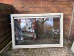Houten Kozijn met Dubbel Glas - 209x138cm, Doe-het-zelf en Verbouw, Ophalen, Gevelraam of Ruit, Gebruikt, 120 tot 160 cm