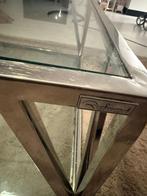 Salontafel glas- chroom, Huis en Inrichting, Ophalen, Gebruikt, 100 tot 150 cm, 50 tot 100 cm