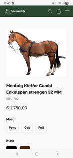 combi mentuig Kieffer Combi enkelspan maat Cob., Dieren en Toebehoren, Ophalen of Verzenden, Gebruikt, Overige soorten