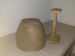 2xvintage hoedenstandaard/hoedendisplay/mal - pruikenhouder, Antiek en Kunst, Curiosa en Brocante, Ophalen of Verzenden