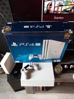 te koop ps4 pro met doos, Spelcomputers en Games, Spelcomputers | Sony PlayStation 4, Ophalen, Met games, Zo goed als nieuw, 1 TB