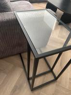 Bijzettafel ikea zwart, Huis en Inrichting, 50 tot 100 cm, Rond, Ophalen of Verzenden, Zo goed als nieuw