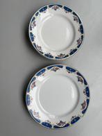 Franse diner- en ontbijtborden, Huis en Inrichting, Keuken | Servies, Gebruikt, Ophalen of Verzenden, Bord(en), Overige stijlen