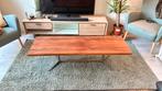 Prachtige vintage origineel  jaren 70 salon tafel, Ophalen, Zo goed als nieuw, Hout