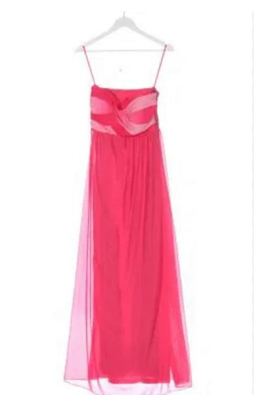 Jane norman lange jurk galajurk maxidress roze 38 M/L beschikbaar voor biedingen
