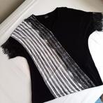 Madeleine zwart kanten shirt - maat 40, Kleding | Dames, Maat 38/40 (M), Zwart, Ophalen of Verzenden, Zo goed als nieuw