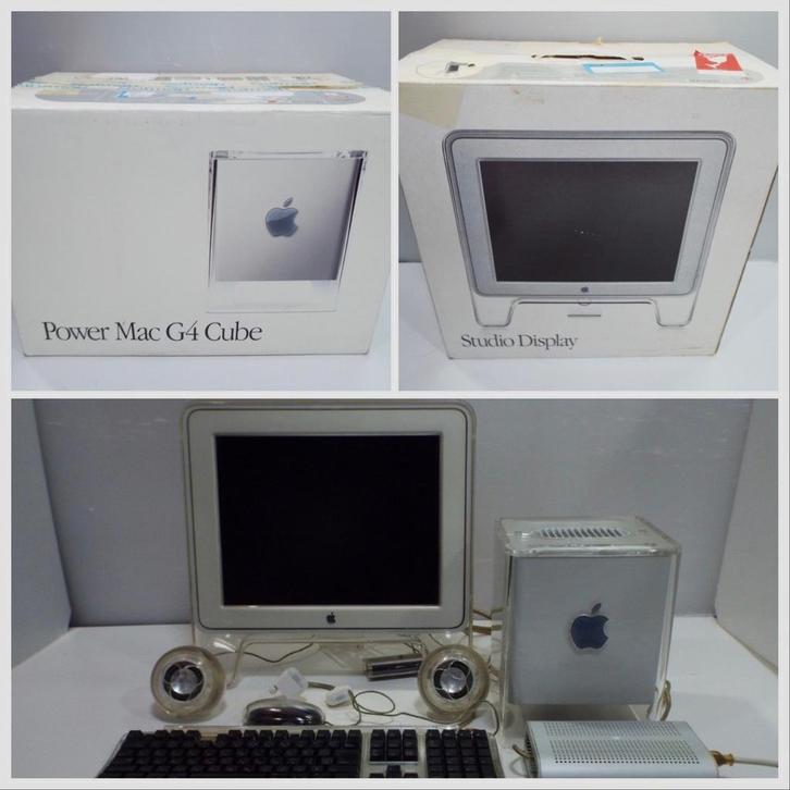 Apple Power Mac G4 Cube met Studio Display, Computers en Software, Apple Desktops, Gebruikt, Powermac, Onbekend, Minder dan 2 Ghz