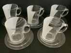 5x douwe egberts glazen senseo koffie kopjes glas DE kopje, Huis en Inrichting, Keuken | Servies, Ophalen of Verzenden, Overige stijlen