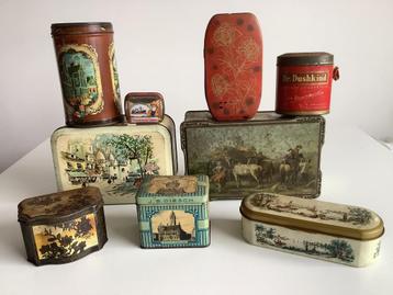 uitverkoop verzameling blikken aan € 5 per stuk beschikbaar voor biedingen