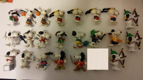 Snoopy Peanuts strip tekenfilm pvc figuren set Woodstock, Verzamelen, Stripfiguren, Gebruikt, Beeldje of Figuurtje, Snoopy, Verzenden