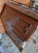 Gebruikte eiken secretaire., Antiek en Kunst, Ophalen
