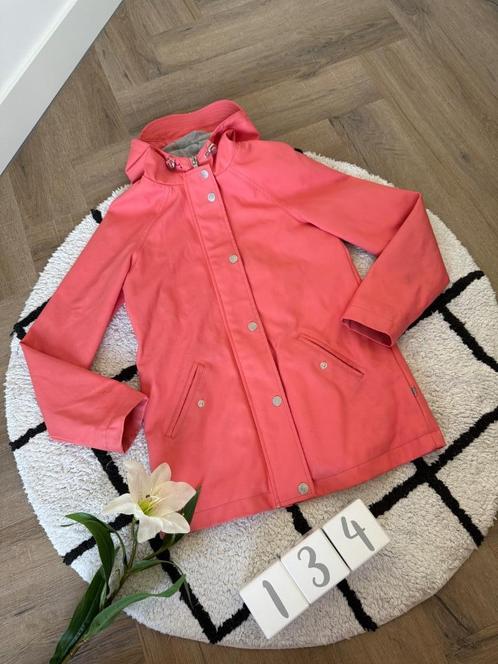 Goed neon roze regenjas jas America Today 134 140 jack, Kinderen en Baby's, Kinderkleding | Maat 134, Gebruikt, Meisje, Jas, Ophalen of Verzenden