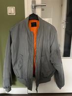 Mintgroene Bomberjack Maat M - Oranje Binnenkant, Ophalen, Zo goed als nieuw, Maat 48/50 (M), Groen