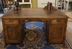 Groot dubbel bureau, partnerbureau, partnerdesk, buro, Ophalen, Gebruikt, Baambrugge, Babuschka Vintage & Restyle