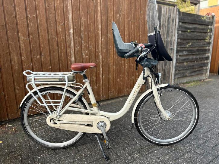 Elektrische moederfiets stella fiore, Fietsen en Brommers, Elektrische fietsen, Gebruikt, Overige merken, 51 tot 55 cm, 30 tot 50 km per accu