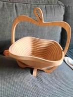 Superleuke opvouwbare houten fruitschaal, Huis en Inrichting, Woonaccessoires | Schalen en Manden, Ophalen of Verzenden, Gebruikt