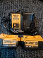 DeWalt oplader DCB115  + 2x accu 4.0 14.4v, Verzenden