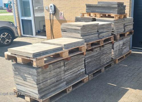 Blue Stone terrastegels 60 x 60 4 cm 30 m2 en 2cm dik 27m2, Tuin en Terras, Tegels en Klinkers, Gebruikt, Terrastegels, Natuursteen