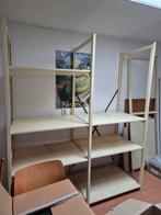 Lundia kast wit/geel - 8 planken, 3 staanders, Ophalen, Gebruikt