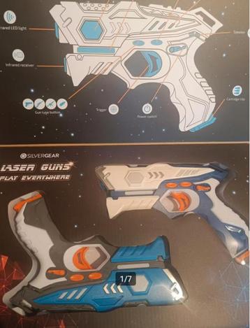 Silvergear laserguns nieuw 2 stuks 40 meter bereik beschikbaar voor biedingen