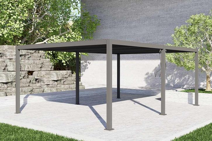 Viole Aluminium Overkapping / Paviljoen 400 x 600 cm Dark Gr, Tuin en Terras, Overkappingen, Nieuw, Tuinpaviljoen, Verzenden