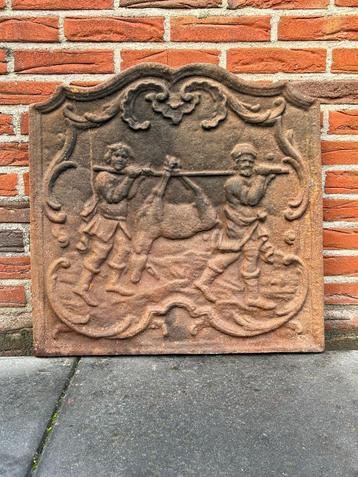 Haardplaat " De jacht "  beschikbaar voor biedingen