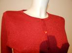 King Louie cerise rood vestje breisel glitter in de stof M, Maat 38/40 (M), Verzenden, Zo goed als nieuw, King Louie