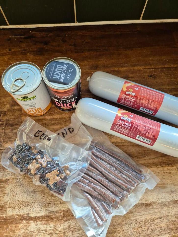 Hondenvoer en snacks. Eend, Dieren en Toebehoren, Dierenvoeding, Hond, Ophalen of Verzenden