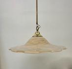 Glazen hanglamp jaren 70 design vintage murano glas, Lamp, Lamp, Ophalen of Verzenden, Glas