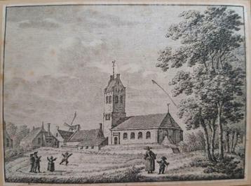 37 / Baard in Friesland langs de terp Kopergravure ca 1790 beschikbaar voor biedingen