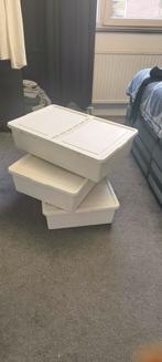 IKEA sockerbit 3x opbergbakken met deksel, Ophalen, Eenpersoons, Hout