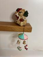 Setje polystone kerstbeertje en carrousel hanger, Diversen, Kerst, Ophalen of Verzenden, Zo goed als nieuw