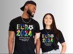 EK voetbal EURO 2024 in Duitsland uniek unisex T-shirt, Tickets en Kaartjes, Seizoenskaart, Januari, Eén persoon