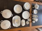 Wit servies _ zilver randje _ Eschenbach _ Bavaria, Antiek en Kunst, Ophalen