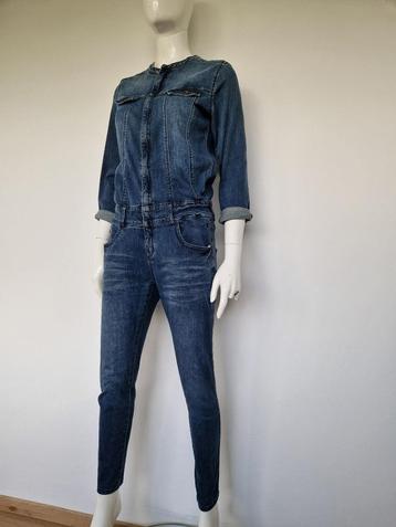 Blue Daze (Summum) denim jumpsuit. Maat 38. Blauw.