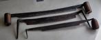 3 antieke HAALMESSEN / trekmessen / trekschaven, Antiek en Kunst, Antiek | Gereedschap en Instrumenten, Ophalen of Verzenden