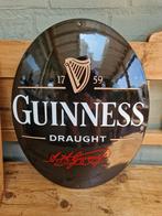 Guinness emaille reclame bord, Verzamelen, Ophalen of Verzenden, Zo goed als nieuw, Reclamebord