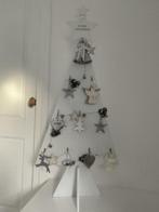Wit houten kerstboom met slinger, 112,5 hoog en 45 cm breed, Ophalen of Verzenden, Zo goed als nieuw