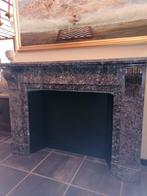 robuuste antieke marmer schouw, Ophalen of Verzenden